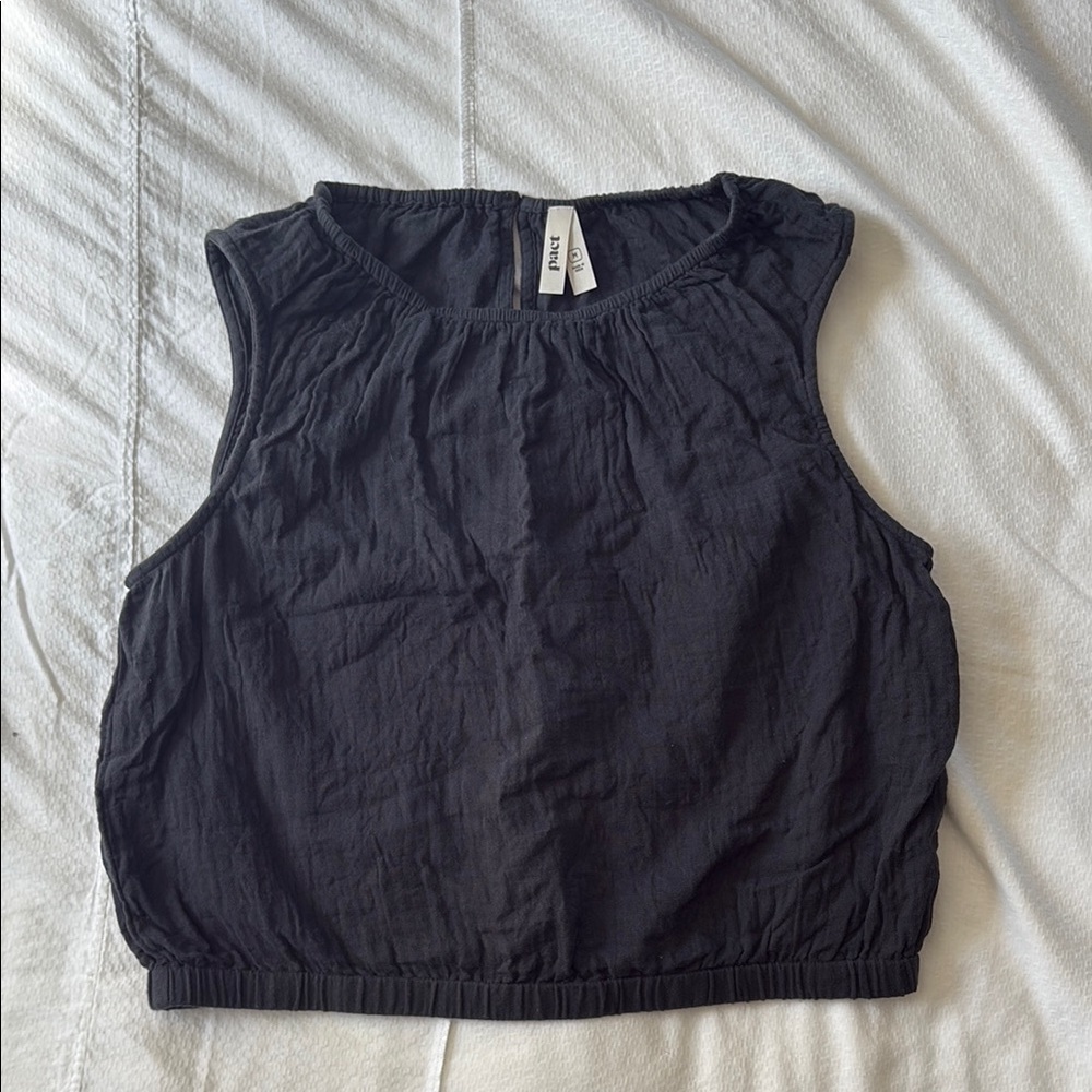 Pact Double Gauze Bubble Hem top - organic cotton